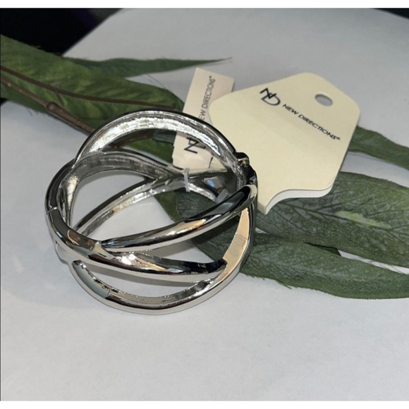 New Directions Silver Tone Metal Bracelet - Picture 5 of 7